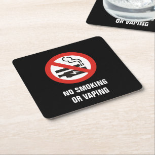 Porta-copo De Papel Quadrado Sem fumaça ou vaping