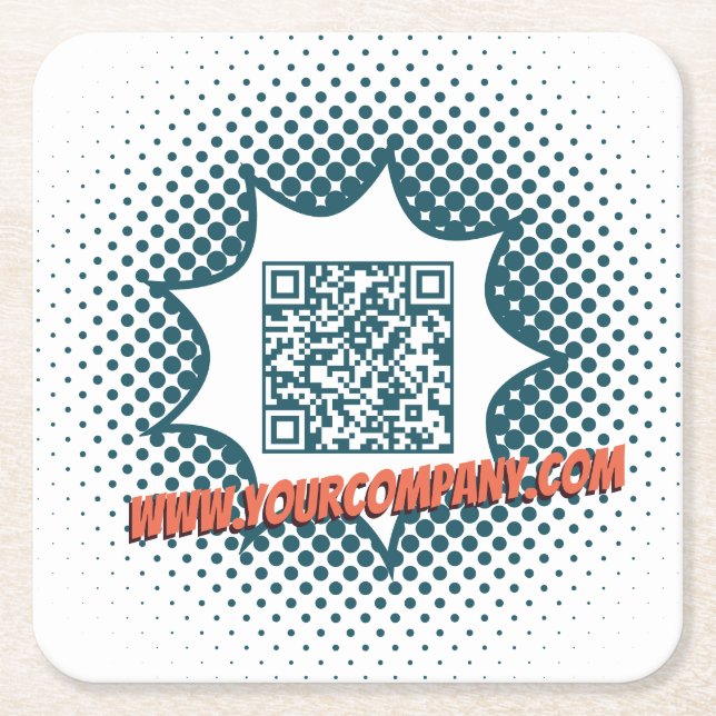 Porta-copo De Papel Quadrado Serviço de Limpeza de promocionais personalizado W (Frente)