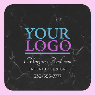 Porta-copo De Papel Quadrado Seu Logotipo, Promova Seu Negócio DIY, Mármore Pre