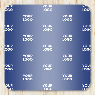 Porta-copo De Papel Quadrado Seu Logotipo Simples Logotipo Repetitivo Gradiente