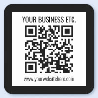 Seu nome comercial e código QR editável