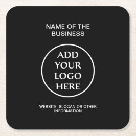 Porta-copo De Papel Quadrado Seu profissional corporativo de logotipo