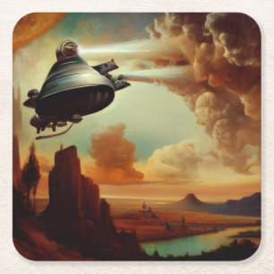 Porta-copo De Papel Quadrado SF Estilo de Mestrados Italiano 3