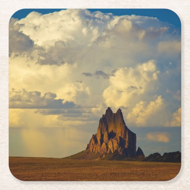 Porta-copo De Papel Quadrado Shiprock contra Thunderhead (Frente)