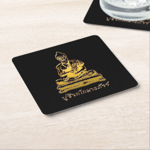 Porta-copo De Papel Quadrado Shivago Komarpaj Buddha da Massagem Tailandesa