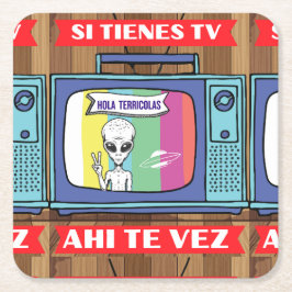 Porta-copo De Papel Quadrado si tienes tv ahi te vez