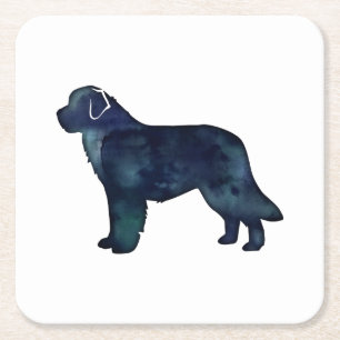 Porta-copo De Papel Quadrado Silhuette Black Watercolor da Terra Nova