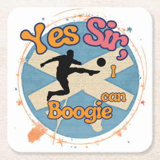 Porta-copo De Papel Quadrado Sim Senhor eu posso Boogie com Futebolista 