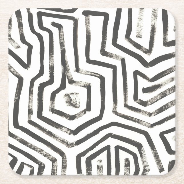 Porta-copo De Papel Quadrado Sinais mistos V (Frente)