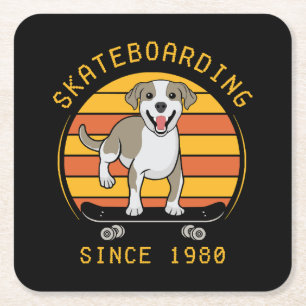Porta-copo De Papel Quadrado Skateboarding Desde 1980