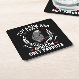 Porta-copo De Papel Quadrado Só uma garota que ama as Cinzas africanas é engraç