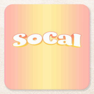 Porta-copo De Papel Quadrado SoCal