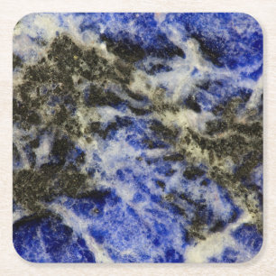 Porta-copo De Papel Quadrado Sodalite Azul