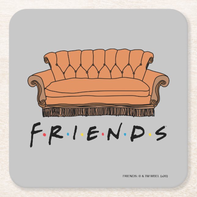 Porta-copo De Papel Quadrado Sofá do FRIENDS™ (Frente)