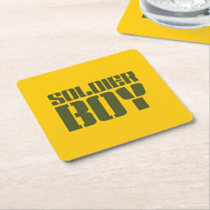 PORTA-COPO DE PAPEL QUADRADO SOLDIER BOY