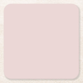 Porta-copo De Papel Quadrado Solid Dusty Pink Light Elegant Minimalist