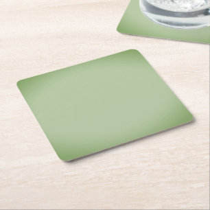 Porta-copo De Papel Quadrado Solid Jade Green Celadon