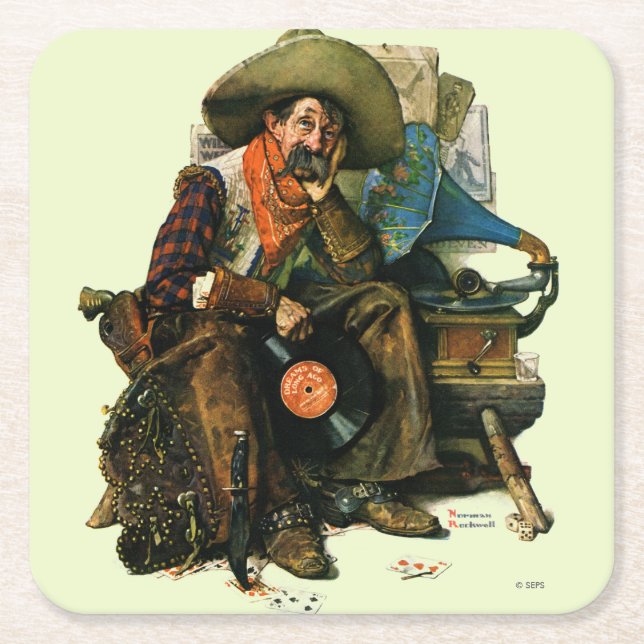 Porta-copo De Papel Quadrado Sonhos do Longo Ago (Frente)