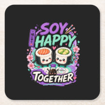Soy Feliz Juntos – Fofo Casal de Sushi Kawaii