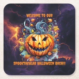 Porta-copo De Papel Quadrado Spooktacular Halloween Bash