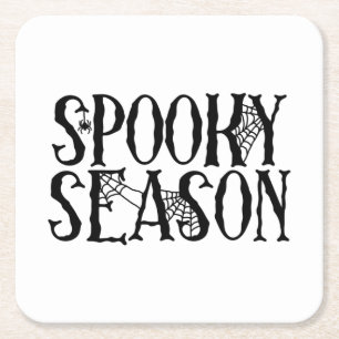 Porta-copo De Papel Quadrado Spooky Season - Halloween da Web com aranha assust