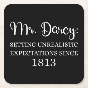 Porta-copo De Papel Quadrado Sr. Darcy: Expectativas Irrealistas Desde 1813 I