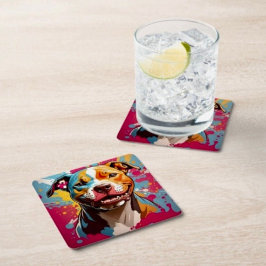 Porta-copo De Papel Quadrado Staffordshire Birthday