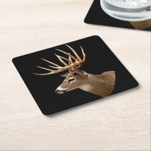 Porta-copo De Papel Quadrado Stag Buck Deer