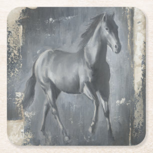 Porta-copo De Papel Quadrado Stallion Black Running