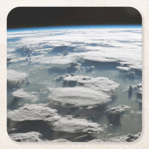 Porta-copo De Papel Quadrado Stormy Sky Acima Da Amazônia