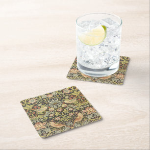 Porta-copo De Papel Quadrado Strawberry Theves Conjunto de Casamentos vintage