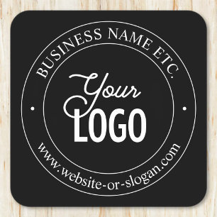 Porta-copo De Papel Quadrado Substituição Fácil de Logotipo e Texto Personalizá