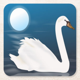 PORTA-COPO DE PAPEL QUADRADO SUÍNO BRANCO