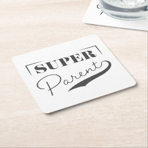 Porta-copo De Papel Quadrado Super Pai