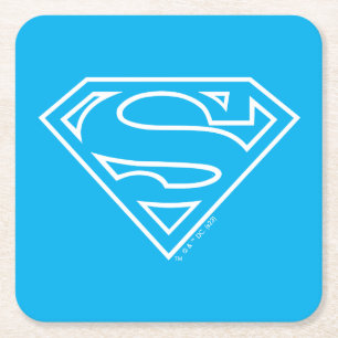 Porta-copo De Papel Quadrado Supergirl Outline S-Shield