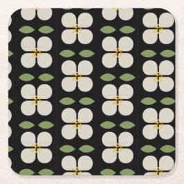 Porta-copo De Papel Quadrado SUPORTE DE PAPEL FLORAL MODERNO - Vinhas de Marfim