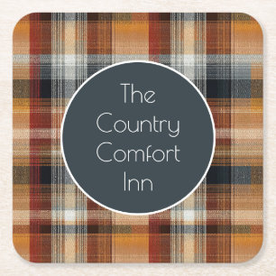Porta-copo De Papel Quadrado Suportes Personalizados para Convidados Xadrez Alu