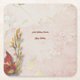Porta-copo De Papel Quadrado Sussurros de Crimson