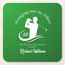 Swinging into My Fifties Modern Golf Player Party