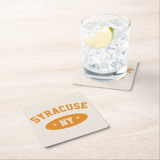 Porta-copo De Papel Quadrado Syracuse, NY Retro Athletic-Style Paper Coasters
