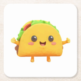 Porta-copo De Papel Quadrado Taco