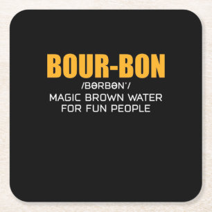 Porta-copo De Papel Quadrado Tampa do charuto Bourbon Magic Brown