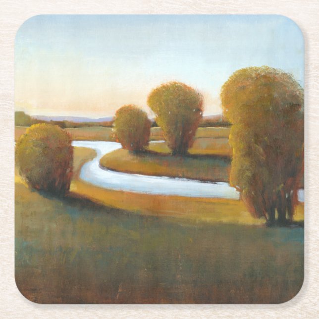 Porta-copo De Papel Quadrado Tarde - Luz V (Frente)