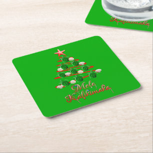 Porta-copo De Papel Quadrado Tartarugas de mar de Mele Kalikimaka