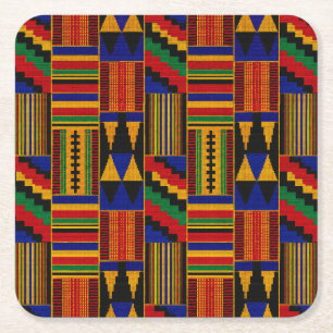 Porta-copo De Papel Quadrado Tecido Kente Estilo Africano