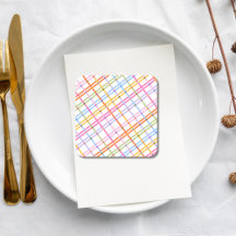 Tema de Chá de Bebê Xadrez Colorido Moderno