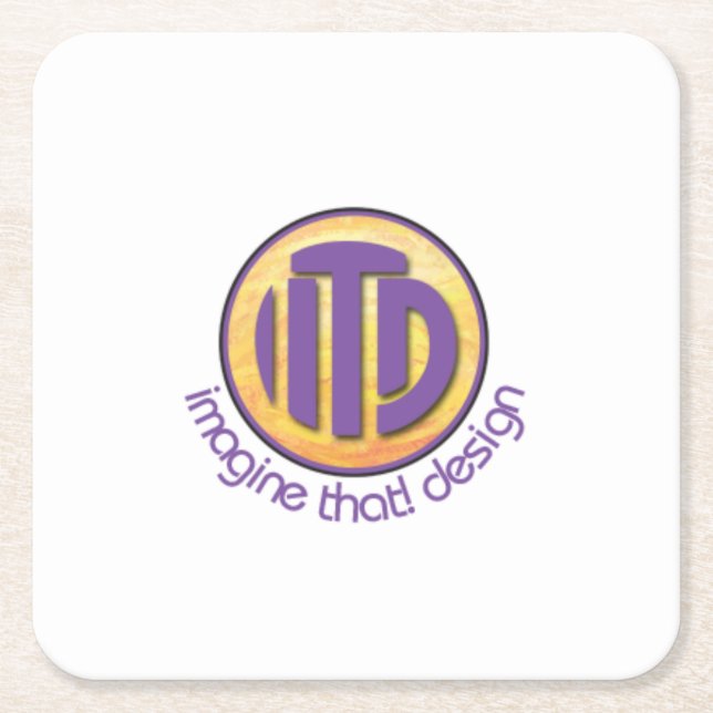 Porta-copo De Papel Quadrado Temp. de Partido (Frente)