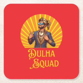 Porta-copo De Papel Quadrado Temporada de Casamento ao Estilo Sul Asiático