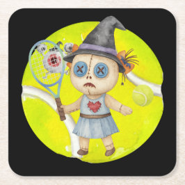 Porta-copo De Papel Quadrado Tênis Halloween criado para o Tênis Player