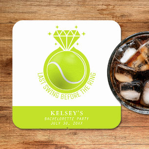 Porta-copo De Papel Quadrado Ténis Solteira Último Balanço Antes do Anel